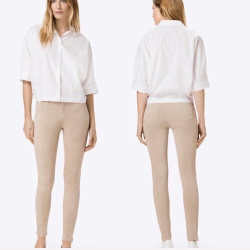 J Brand N8001 suede leather mid rise‎ legging